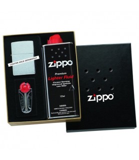 ZIPPO lighter gift box with stones and gasoline