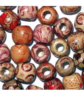 Beads - Variegated Sphere | Wood