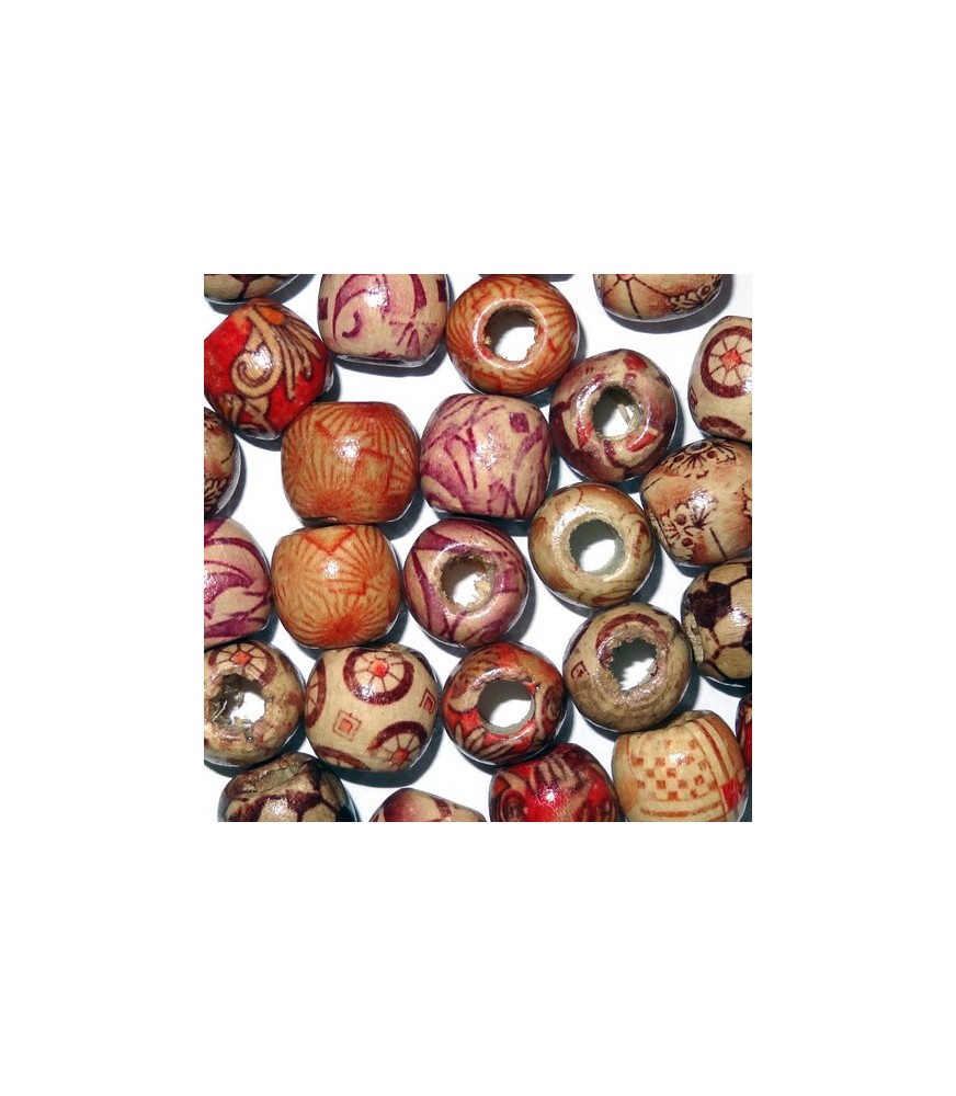 Beads - Variegated Sphere | Wood