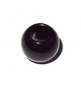 Plastic Beads - 12 x 10 mm | Black