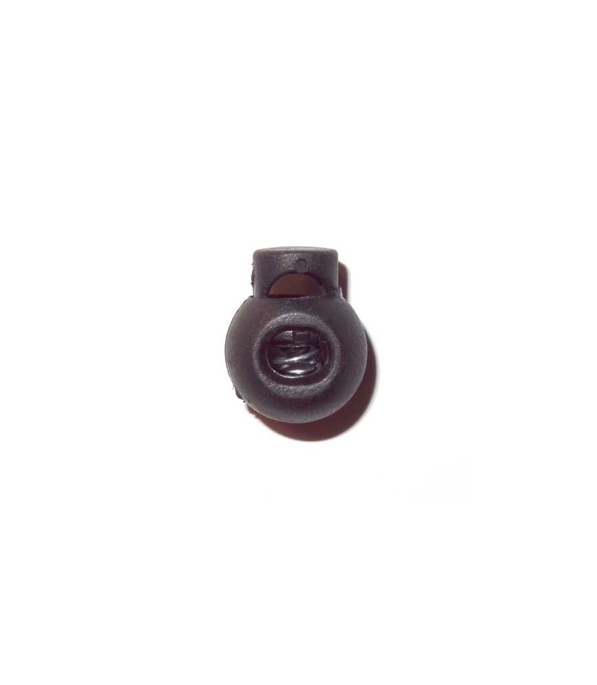 Round Cord Lock Stopper - One Hole | 18 mm Colors black