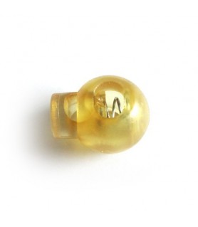 Ühe auguga ümmargune stopper